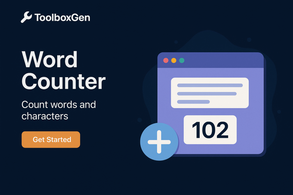 Word counter tool showing real-time word count, character count and keyword density analysis for SEO writing"